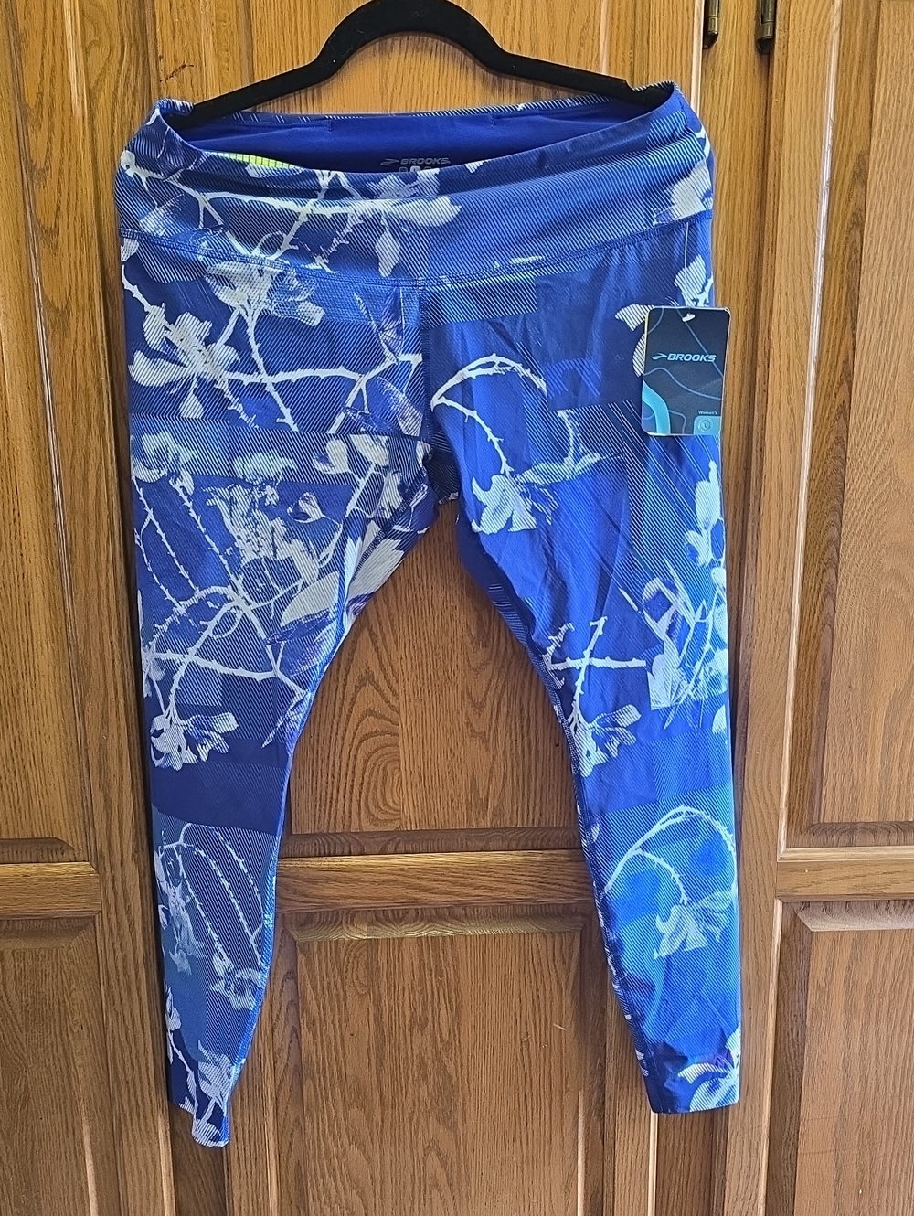 Brooks Womens Ghost Crop Leggings W Drilayer Tech, Large